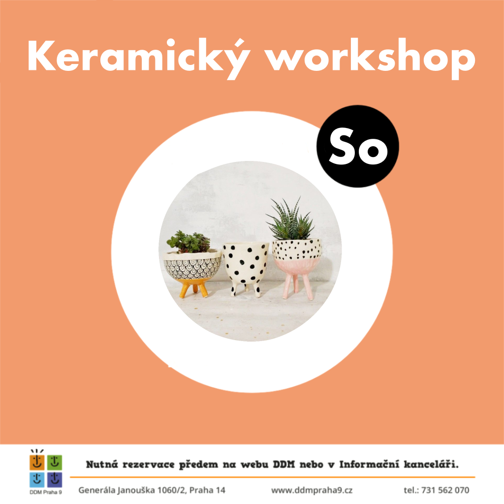 Keramický workshop - Květináč na nožičkách